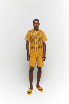 Camisa Renda Mostarda - comprar online