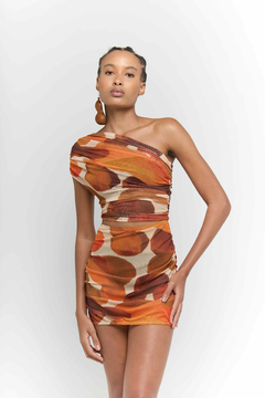 Dress Drapeado Tule Cabaças na internet