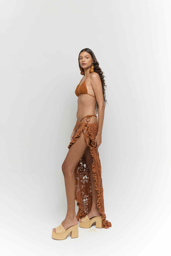Saia longa moulage ocre - loja online