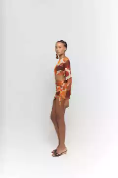 Image of Cropped Manga Longa Cabaças