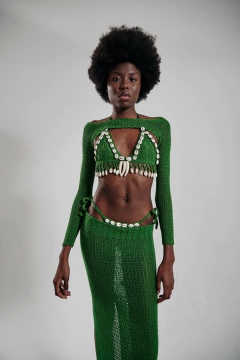 BOLERO MANGA EM CROCHÊ