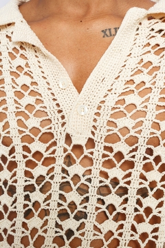Camisa Cruise Crua Rendada - Atelie Mão de Mãe