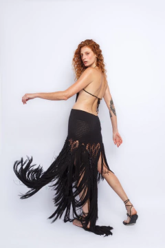 Vestido Cruise Black Franjas on internet