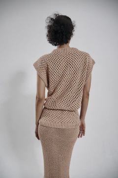 SAIA MIDI NUDE - online store