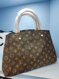 Montaigne Premium / Canvas e couro LEGÍTIMO