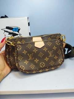 Multipochete LV Premium / Canvas e acabamento em couro LEGÍTIMO