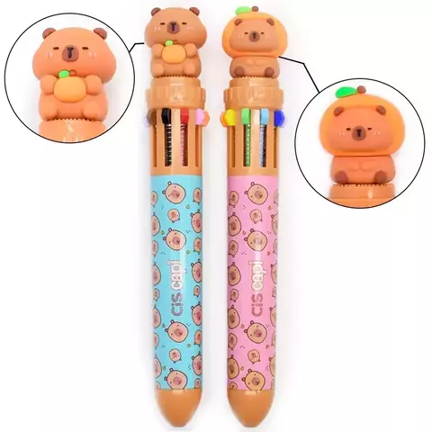 CANETA ESFEROGRÁFICA RETRÁTIL 10X1 CAPIVARA CIS