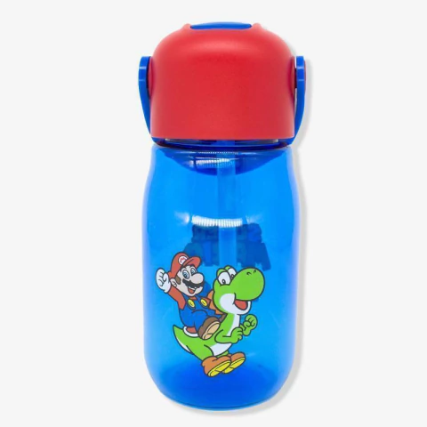 GARRAFA FLIP INFANTIL 400ML SUPER MARIO