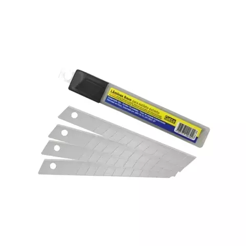 LÂMINA P/ESTILETE ESTREITO 3MM CX C/10