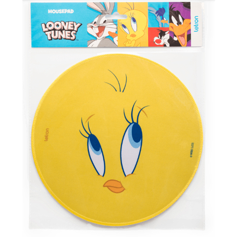 MOUSE PAD LOONEY TUNES PIU PIU REDONDO 26CM BLISTER C/1 UND LETRON
