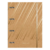 CADERNO ARGOLADO CAPA DURA 80 FOLHAS KRAFT GOLD