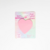 BLOCO ADESIVO PINK VIBES TRANSPARENTE CORAÇÃO 72MMX72MM 50F LEOARTE