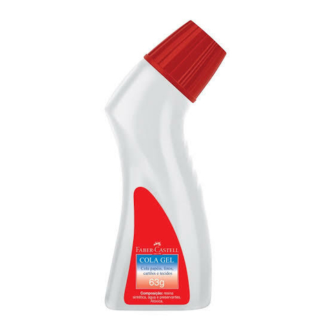 COLA - FABER-CASTELL - GEL 63G FRASCO ERGONÔMICO