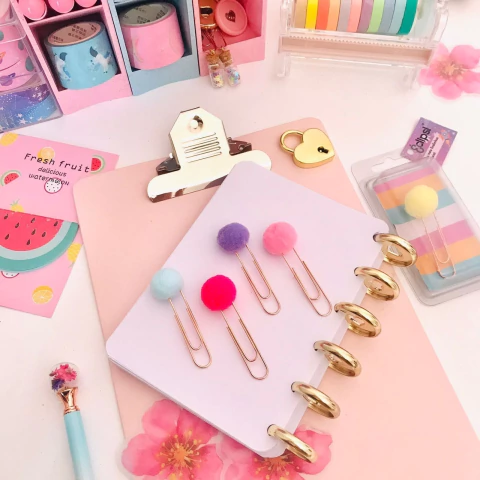 KIT 5 ECLIPS POMPOM COLORIDO