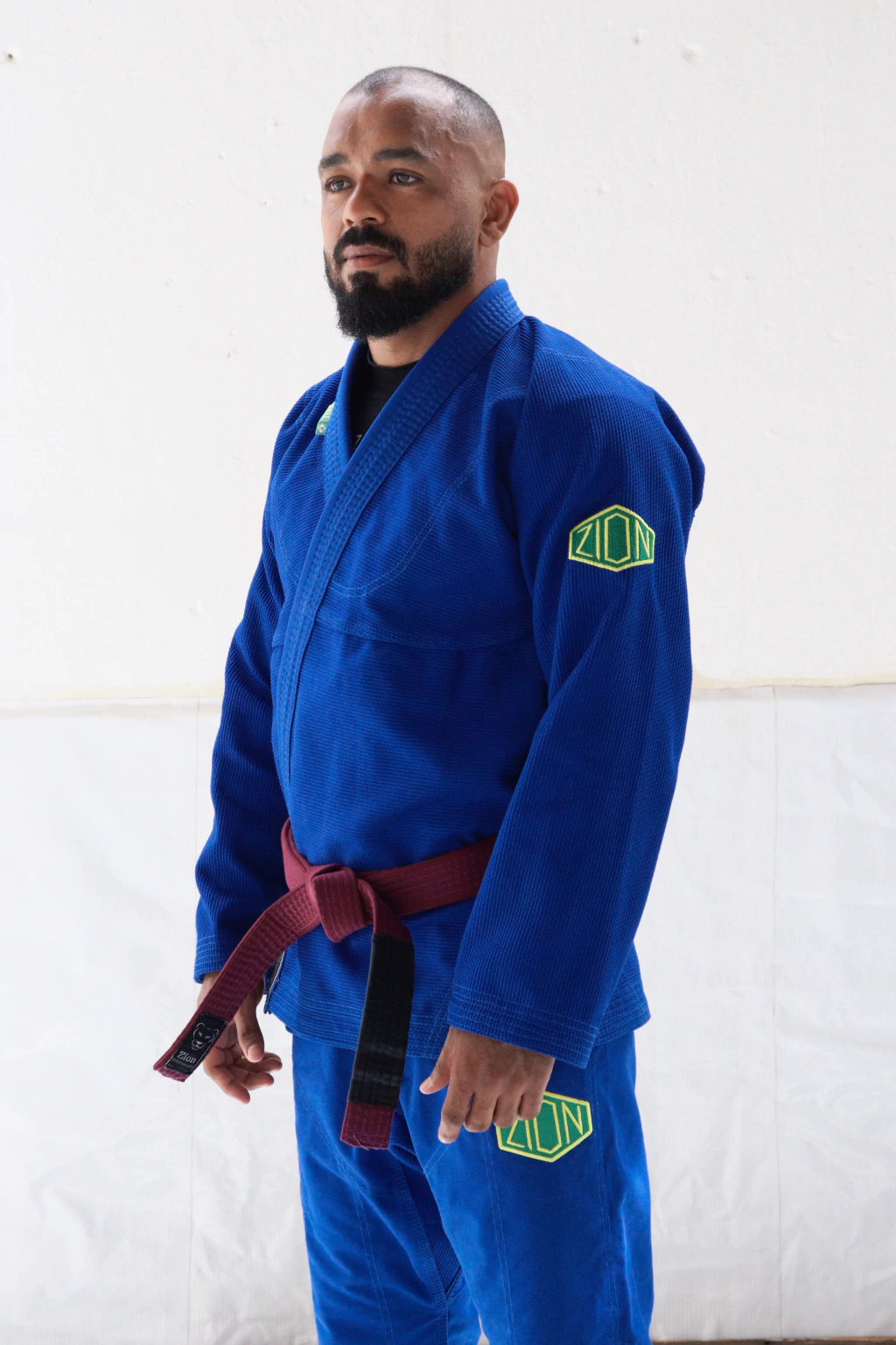 Brazilian kimono royal com verde e amarelo