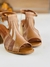 Imagem do Sandália Salto Alto Fachete Com Recortes em Tela, Perfeita Para Quem Não Abre Mão de Estilo e Conforto. Com Design Moderno e Sofisticado