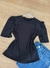 Blusa Manga princesa canelada - comprar online