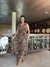 Vestido Animal Print Botão - comprar online