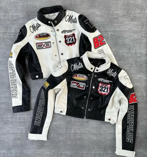 Jaqueta Couro - Comprar Jaqueta Couro Branca - Pomocão Jaqueta Couro - Moda Blogueira - Loja Feminina - Loja online - Jaqueta Couro Da Moda