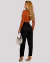 Blusa Feminina Suedine Segunda Pele Manga Longa Gola Rolê Cacharrel Moda Outono Preto, Marinho, Caramelo - loja online