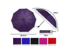 SOMBRINHA MANUAL LJ CABO RETO CURTO BORDA BOLINHA SORTIDAS - comprar online