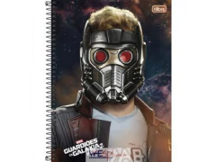 CADERNO DE 10 MATERIAS 160F GUARDIOES DA GALAXIA VOL II CAPA SORTIDAS