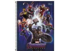 CADERNO DE 10 MATERIAS 160F AVENGER HERO COLEGIAL na internet