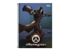 CADERNO DE 10 MATERIAS 200F OVERWATCH 1 CAPA SORTIDAS na internet