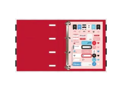 CADERNO ARGOLADO CARTONADO C/ ELASTICO WEST VILLAGE 80FLS na internet