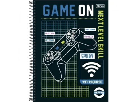 CADERNO DE 16 MATERIAS 256F PEPPER MASCULINO CAPA SORTIDAS - comprar online