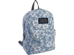 MOCHILA DE COSTA FLORAL AZUL - comprar online