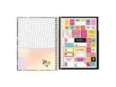 CADERNO COLEGIAL 10X1 160F CAPRICHO - Papelaria Visão