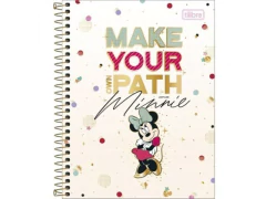 CADERNO COLEGIAL CAPA DURA 10 MATERIAS MINNIE 160FLS na internet