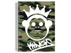 Imagem do CADERNO DE 10 MATERIAS 200F KINGS CAPA SORTIDAS
