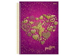 CADERNO DE 20 MATERIAS 400F PASSION CAPA SORTIDAS