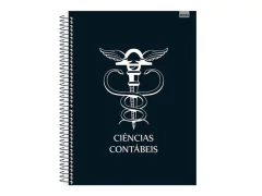 CADERNO DE 10 MATERIAS 200F CIENCIAS CONTABEIS CAPA SORTIDAS - comprar online