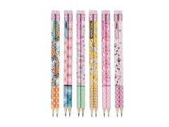 LAPIS PRETO HB N 2 LOVE FLOWERS COM BORRACHA