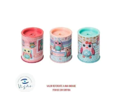APONTADOR METALICO LOVE CORUJAS - comprar online