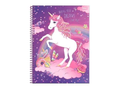 CADERNO DE 01 MATERIA 96F UNICORNIO CAPA SORTIDAS - Papelaria Visão