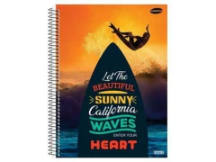 CADERNO DE 15 MATERIAS 300F KBOM MASCULINO CAPA SORTIDAS - loja online