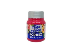 TINTA DE TECIDO FOSCA VERMELHO CARMIN ACRILEX 37 ML 509 - comprar online