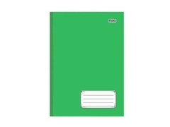 CADERNO BROCHURA 1/4 96FLS VERDE - comprar online