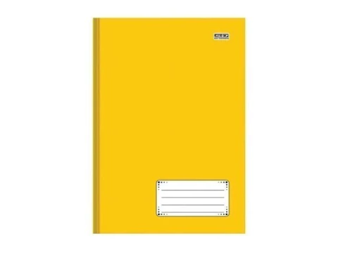 CADERNO BROCHURA 1/4 96FLS AMARELO - comprar online