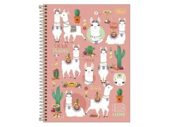 CADERNO DE 01 MATERIA HELLO 80F CAPA DURA CAPA SORTIDAS - Papelaria Visão