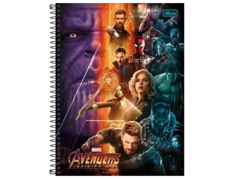 CADERNO DE 01 MATERIA CD 80FLS AVG INF WAR CAPA SORTIDAS - comprar online