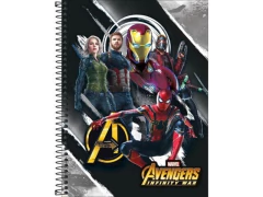 CADERNO DE 01 MATERIA CD 80FLS AVG INF WAR CAPA SORTIDAS - Papelaria Visão