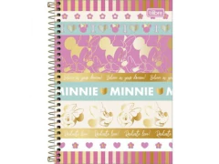 CADERNO DE ESPIRAL 1/4 MINNIE 80FLS - comprar online