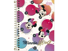CADERNETA ESPIRAL CD 1/8 MINNIE 80FLS CAPAS SORTIDAS - Papelaria Visão