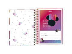 CADERNETA ESPIRAL CD 1/8 MINNIE 80FLS CAPAS SORTIDAS