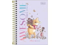 CADERNETA ESPIRAL PEQUENA 1/8 POOH CAPA DURA 80FLS CAPA SORTIDA